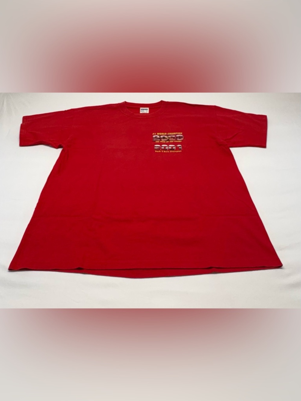 Rare Vintage Michael Schumacher F1 "Back 2 Back" Champion Tee - NOS